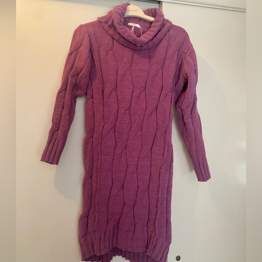 Fuschia purple sweater dress size small